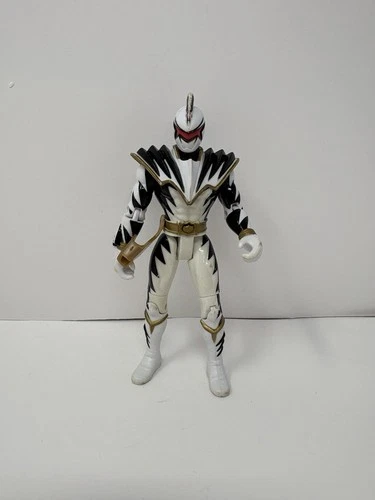 Vintage Power Ranger Lightning Dino Thunder White Figure 2003 No Sound