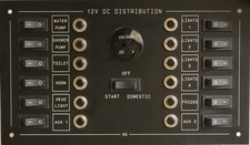 marine 12way circuit breaker control panel  12volt dc  Boat Yacht campervan