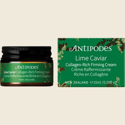 New Antipodes Lime Caviar Collagen-Rich Firming Cream 15ml Organic Skincare