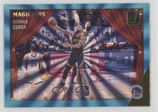 2021-22 Panini Donruss Magicians Holo Teal Laser Stephen Curry #9 11qd