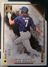 2025 Panini Impeccable Holo Gold Ethan Holliday #82 /10 - ROCKIES