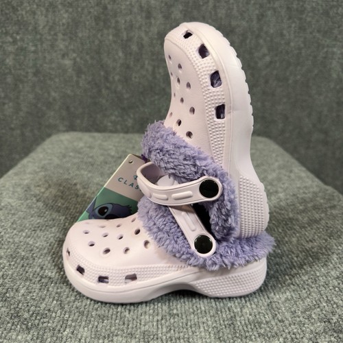 Disney Classics Lilo And Stitch Clogs Girls 9.5 - 10 Shoes Fleece Lined New NWT - Picture 8 of 9
