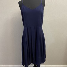 NEW Gap Midi Dress Women's Medium Navy Slip Dress Sundress Spaghetti Strap