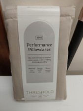 Threshold King Performance Pillowcases Khaki Two King Pillowcases
