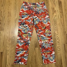 Polo Ralph Lauren Sleepwear Pants Men  s Size Medium Hawaiian Floral Aloha Cotton