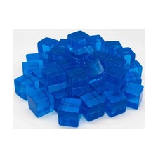 Koplow Blank Dice d6 16mm Blank Blue Transparent 50 New