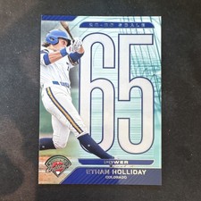 Panini 2025 Prospect Edition Ethan Holliday Colorado Rockies #12 20-80 Scale