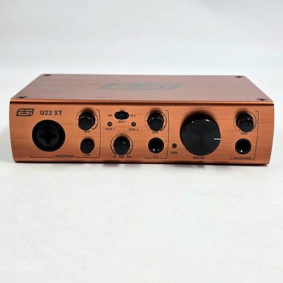 ESI U22 XT cosMik Studio Monitors USB Audio Interface Bundle