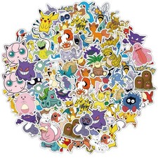 50pcs Anime Cartoon Stickers Cute Graffiti Diy Skateboard Phone Decals Kids Gift