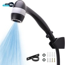 High Pressure RV Shower Head with Hose 3 Flow Rate for Saving Water, Matte Black
