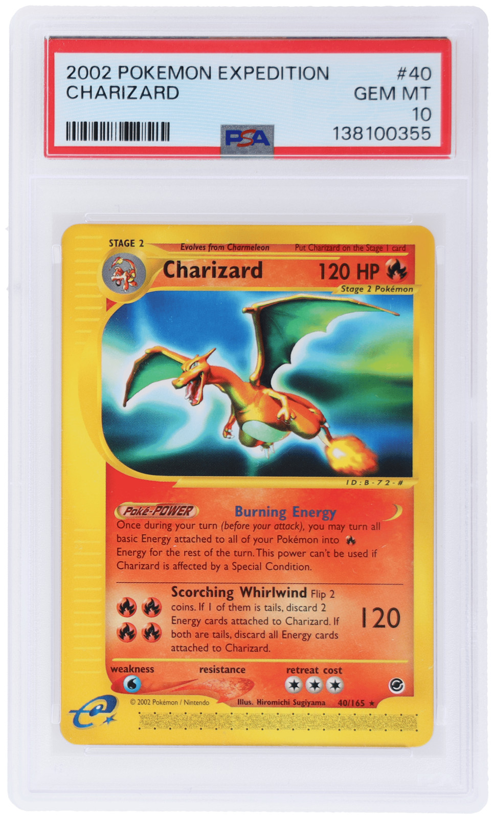 2002 Pokemon Expedition Charizard #40 PSA 10
