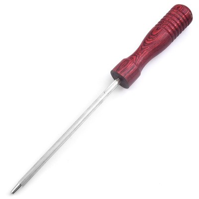 12'' Red Honing Rod   Good Grit Sharpening Steel with Ergonomic Grip   Kitchen...