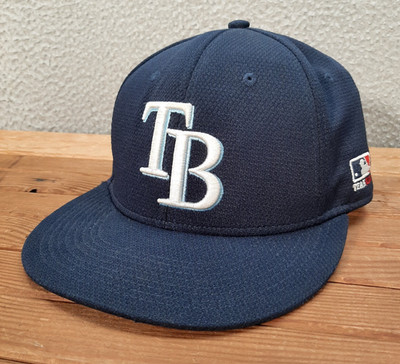 Tampa Bay Rays Hat Adult Blue White Embroidered Strap Back Cap MLB Baseball