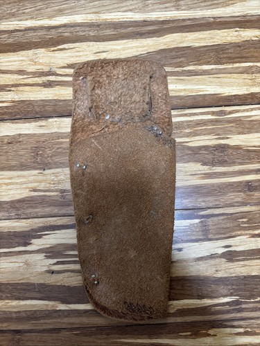 Vintage Child's Toy Gun Holster Genuine Leather 9.5” Western Cowboy Left - Picture 4 of 4