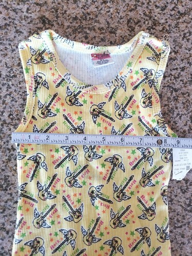 Girls Tank Top Shirt Size 6 Rock And Roll Guitars New NWT - Picture 5 of 6