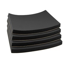 4 Sheets 12" x 12" Adhesive Neoprene Rubber Sheet Sponge Foam Pad for Craft 4/5"