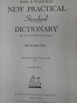 Funk & Wagnalls New Practical Standard Dictionary of the English Language