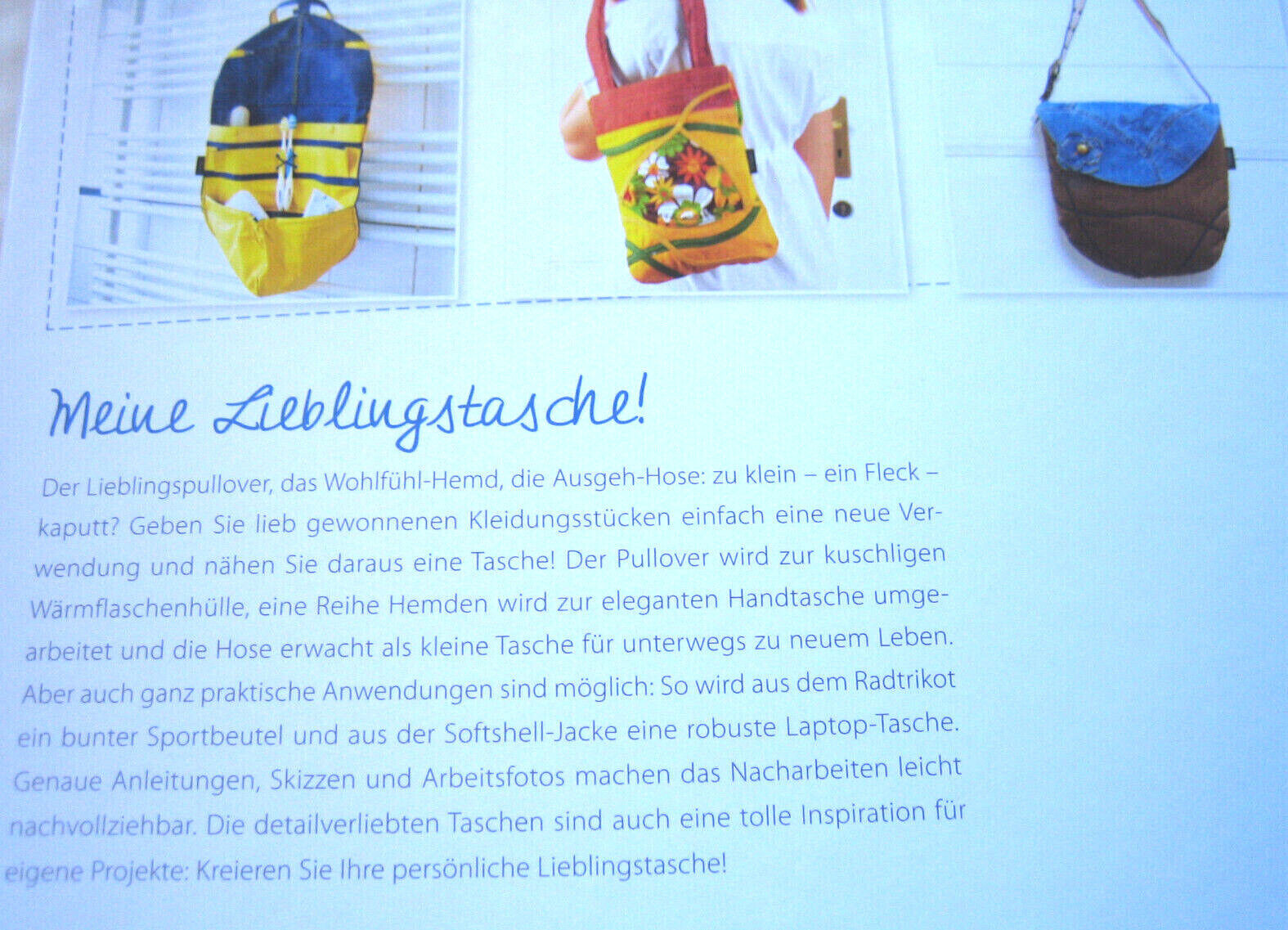 Thumbnail - Recycling-taschen Aus Kleidung Genäht ►►►ungelesen ° Von Siegrid