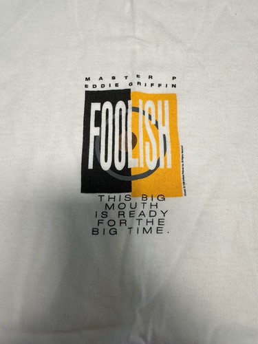 Master P & Eddie Griffin, FOOLISH Soundtrack, T-Shirt, No Limit PROMO (1999) XL - Picture 2 of 6