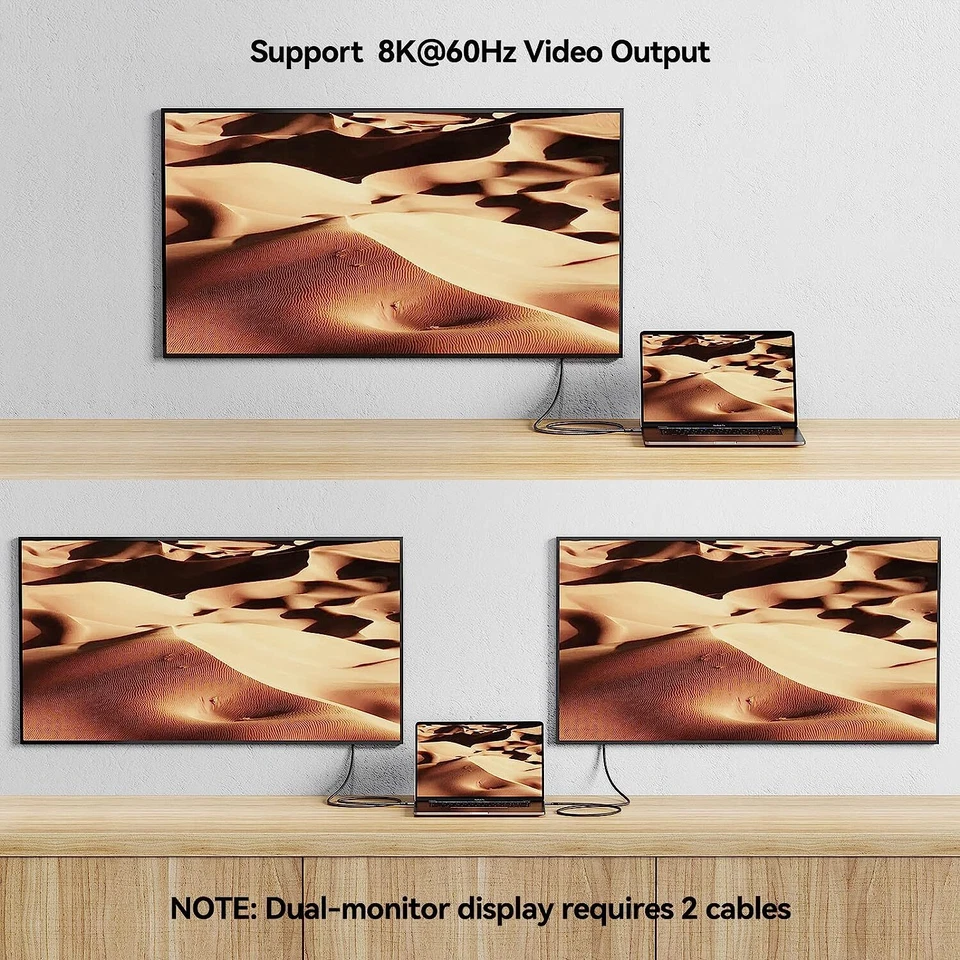 USB C auf USB C Ladekabel 0.3/0.8/1/2m 20Gbps/40Gbps USB 3.2/4 For Thunderbolt 4 - Bild 3 von 4