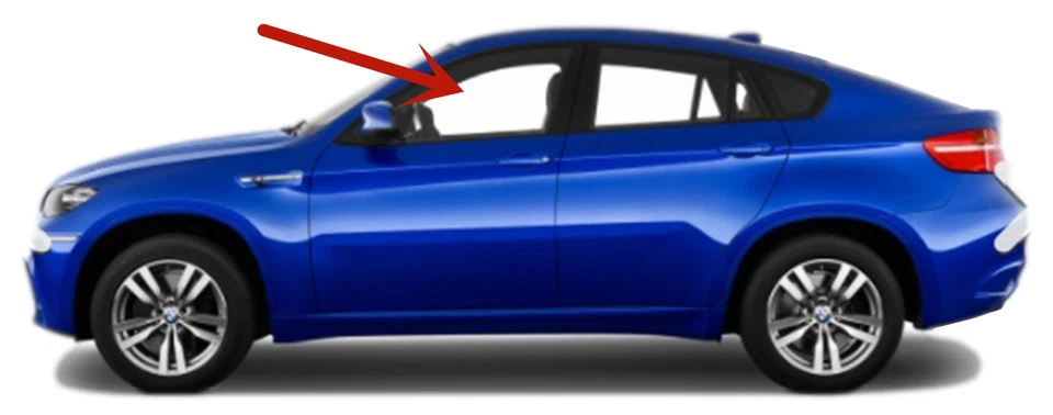 Fits 2008-2014 BMW X6 / X6M Driver Left Side Front Door Window Glass Foto 2 de 4