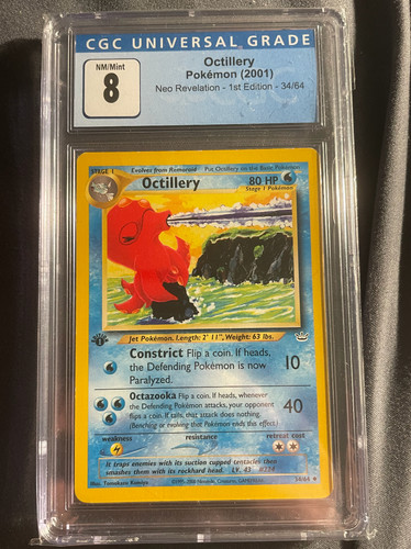 Octillery (1st Edition) graded CGC 8 for sale on eBay