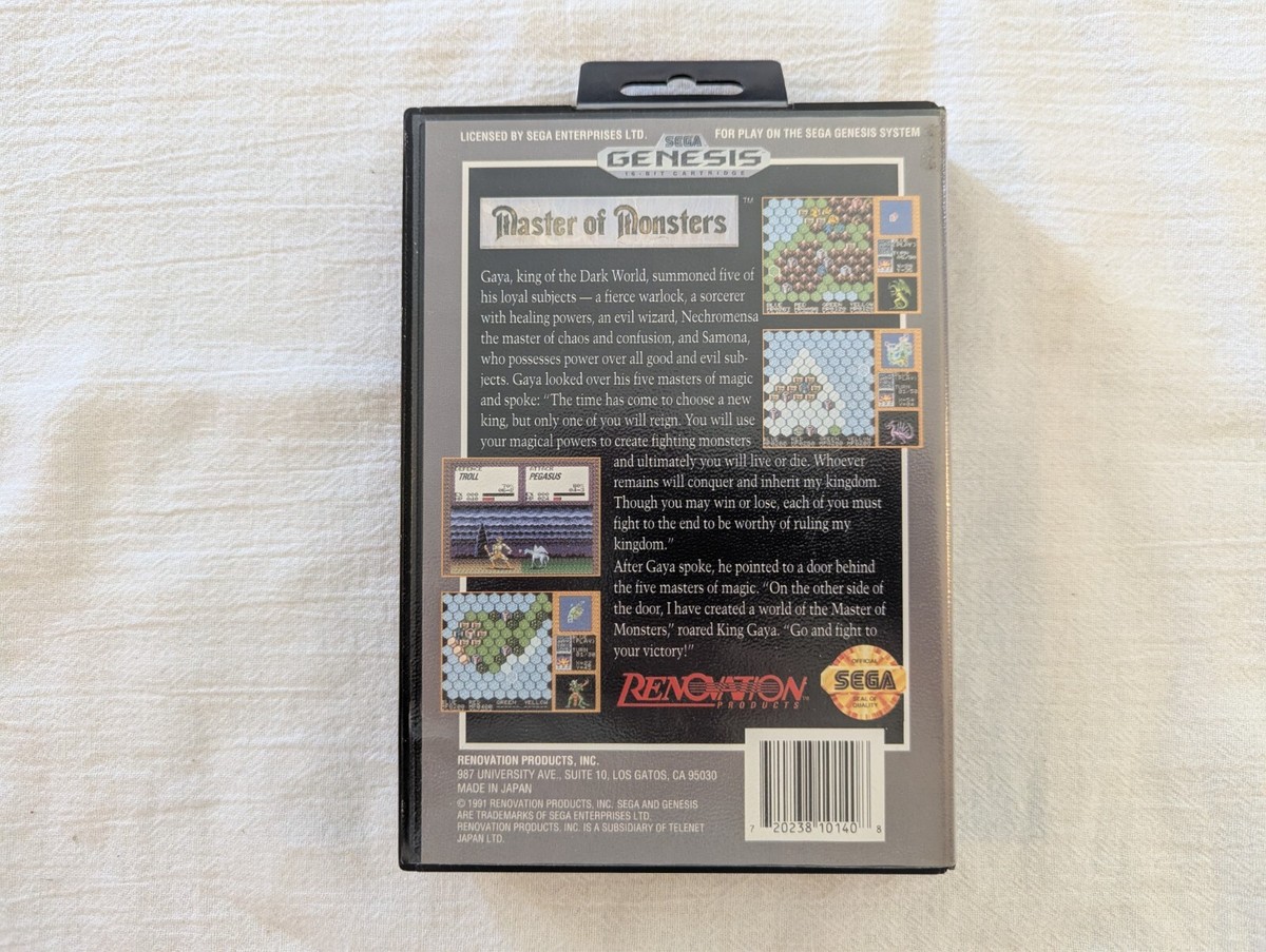 Master of Monsters (Sega Genesis, 1991) for sale online | eBay