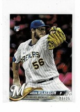 2018 TOPPS MINI ON DEMAND PINK 378 AARON WILKERSON RC #23/25 MILWAUKEE BREWERS