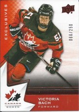 2020-21 Upper Deck Team Canada Juniors VICTORIA BACH #44 Exclusives 066/250