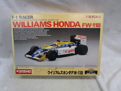 F-1 racer Williams Honda FW-11B Kyosho 1/18 electric RC F-1 racer Williams Honda FW-11B Kyosho 1/18 electric RC