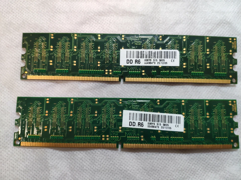 Corsair Ram DDR2 DDR-2 533Mhz 2x512MB PC2-4200U VS512MB533D2 - Immagine 2 di 2