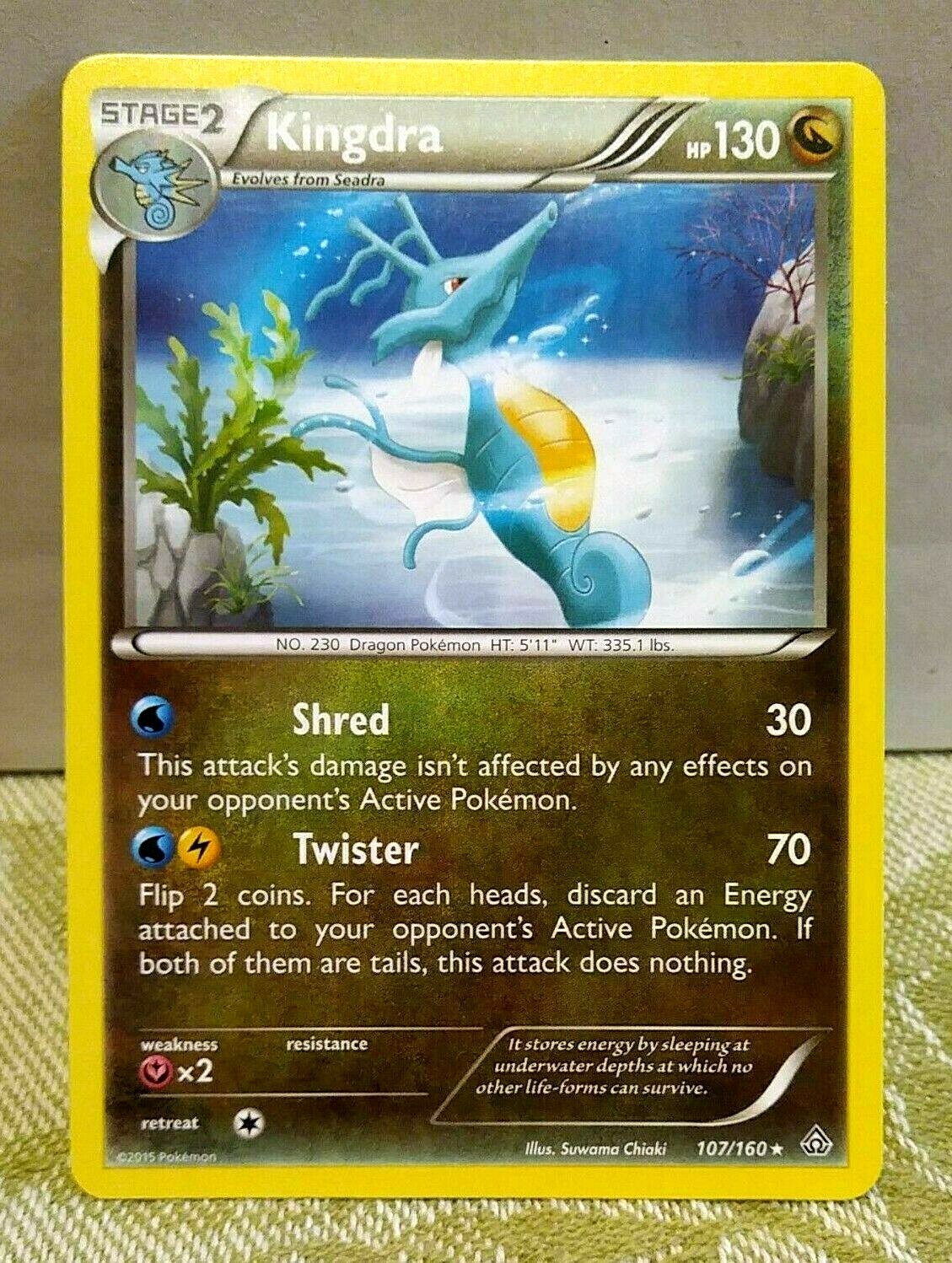 POKEMON Kingdra 107/160, XY Primal Clash, RARE, NM Condition