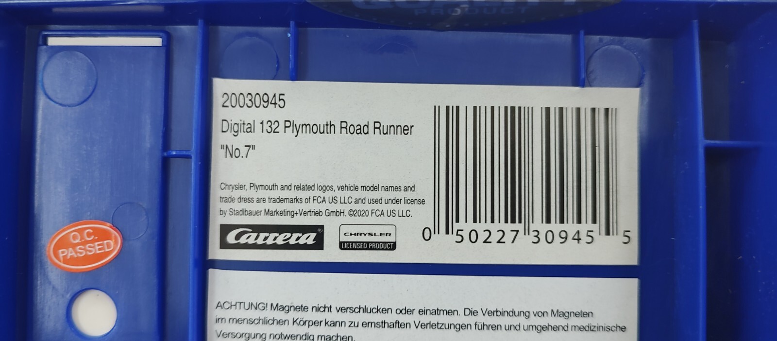 Carrera Digital 132 30945 Plymouth Roadrunner, 7 1/32 Slot Car eBay