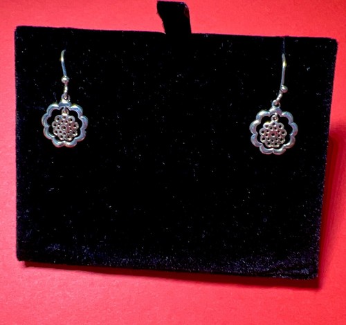 Earrings 18ct Rose Gold and sterling Silver Paisley Floral - 第 1/2 張圖片
