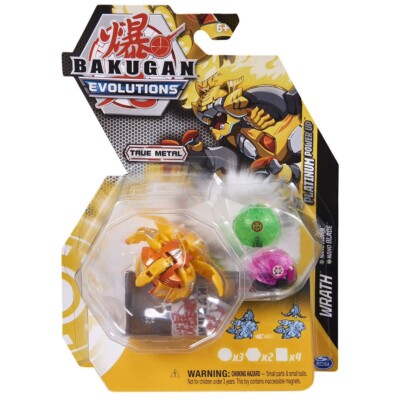 Bakugan Evolutions Wrath True Metal Nano Aura & Blade Platinum Power Up Pack