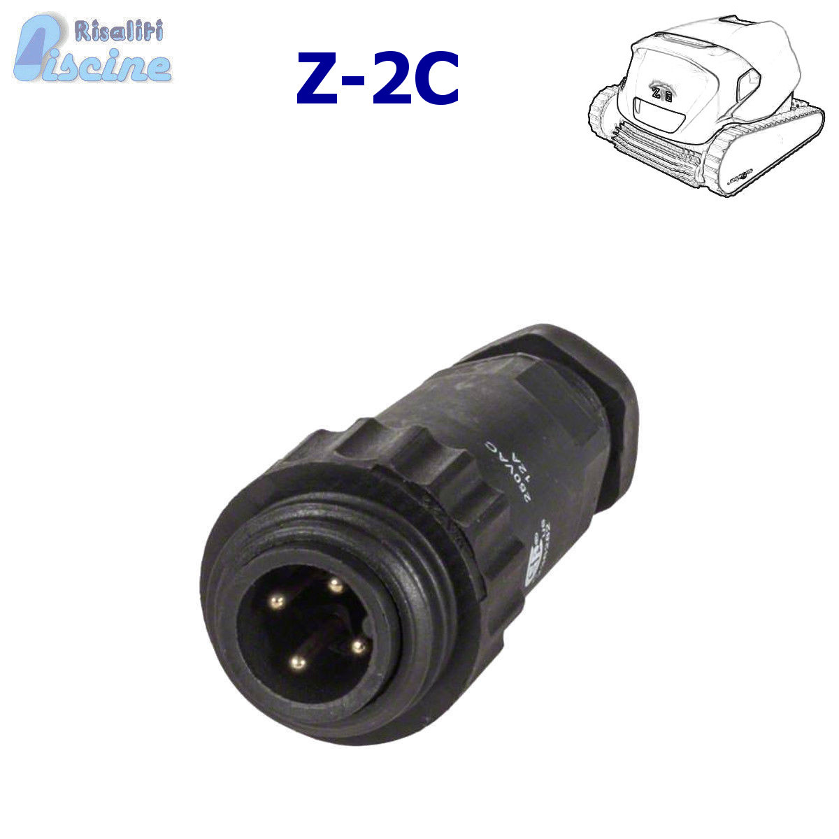 CONNETTORE AMPHENOL DI RICAMBIO PER ROBOT DOLPHIN MAYTRONICS Z-2C