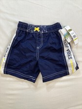 iXtreme Boys Size 24M UV Protection Navy Surf Vibes Swim Shorts Trunks NWT