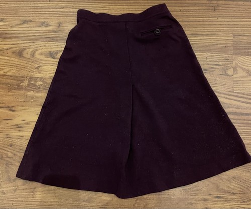 Vintage Jones New York Women’s Sz 112 Brown Button Up Skirt 100% Pure Wool - Picture 2 of 5