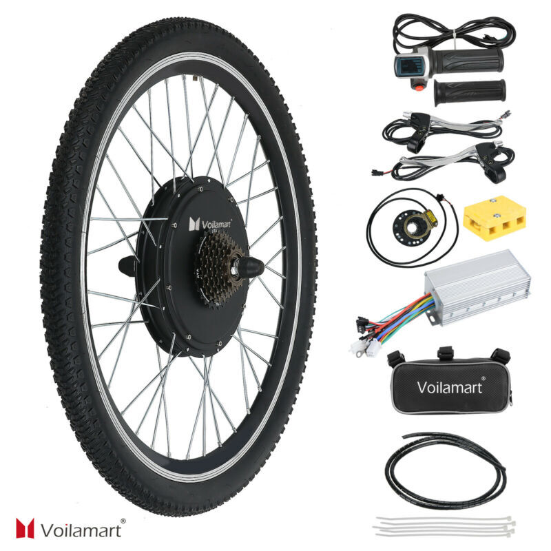 Voilamart 26″ 1500W Rear Wheel E-Bike Conversion Kit