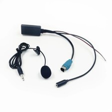 For Alpine KCE236B Radio 9870 9872 Stereo Bluetooth AUX Audio Adapter Microphone