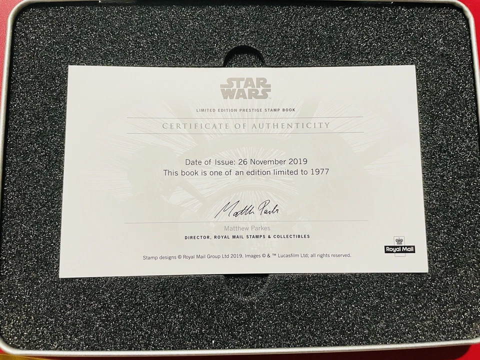 2019 STAR WARS Prestige Stamp Book Royal Mail LIMITED EDITION UK GB Complete - image 3 of 4
