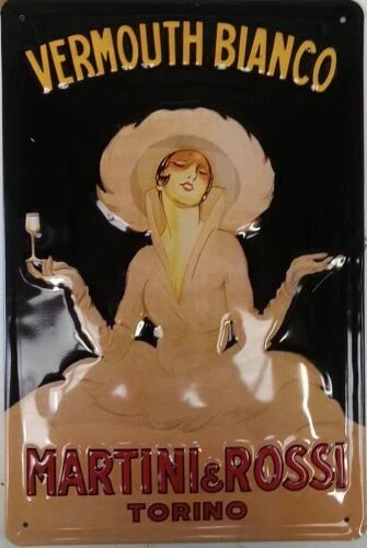 Plaque de collection de type bistrot Martini