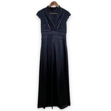Adrianna Papell Navy Blue Mother of Bride Maid of Honor Bridesmaid Dress Size 6