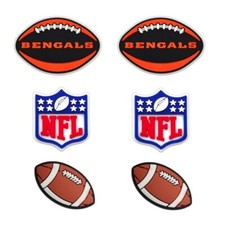 NFL Cincinnati Bengals Football Team For Crocs Shoe Charms Jibbitz - 6 pieces