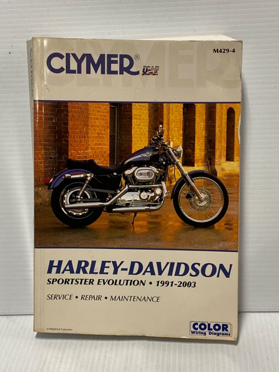 CLYMER Harley Davidson Service Manual Sportster Evolution 1991