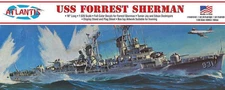 Atlantis Plastic Model Kit-USS Forrest Sherman Destroyer