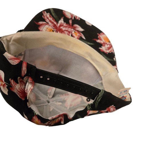 Vintage Kingman Kansas Hat Chucks Supply Floral Tropical Snapback Cap - Picture 7 of 17