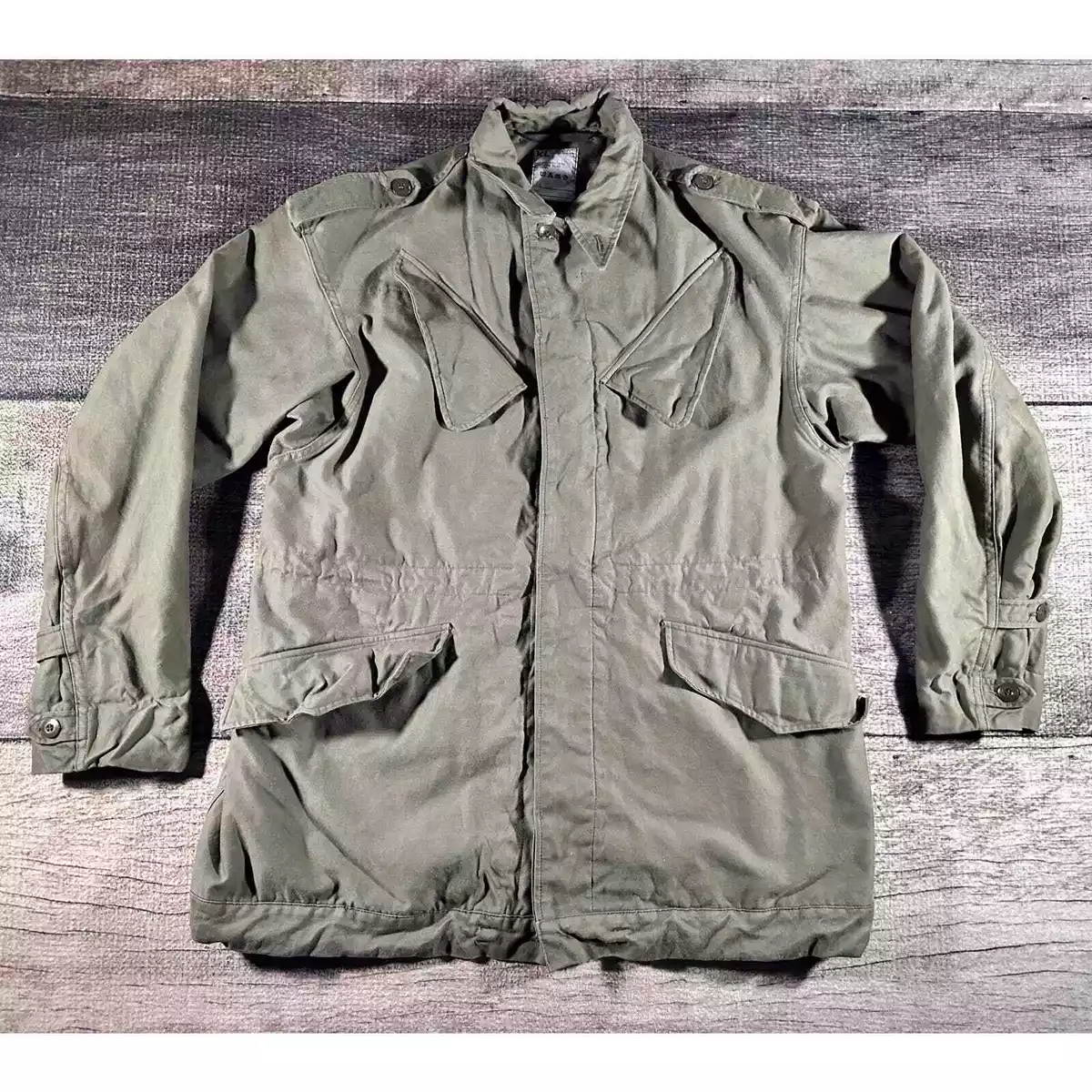 Seyntex Field Jacket Vintage Khaki Retro Parka Military British Army