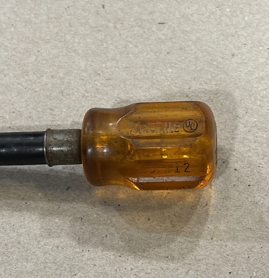 VINTAGE XCELITE NO. 112 FLEXIBLE FLEX SHAFT MULTI BIT DRIVER CARBURETOR ADJUSTER - Image 2 of 3