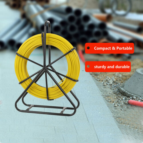 130m Kabeleinziehhilfe Fiberglas Kabelzieher Kabel Einziehhilfe Einziehdraht 6mm